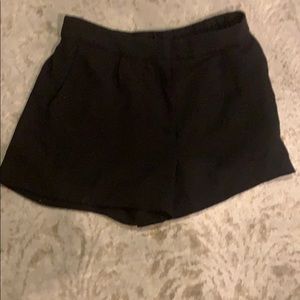 Black shorts, business casual, stretchy